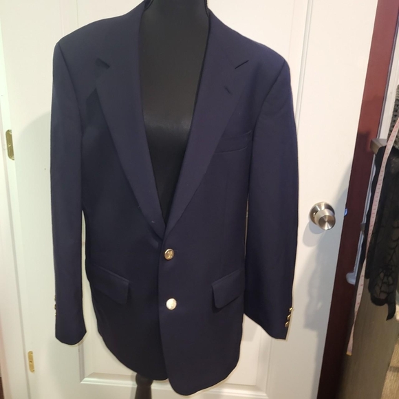 Men's Navy Blazer with Gold Buttons